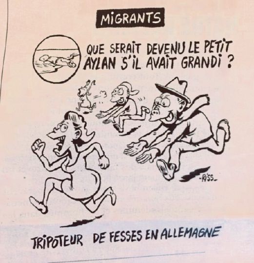 KARTUN terbaru Charlie Hebdo yang menghina Aylan. 