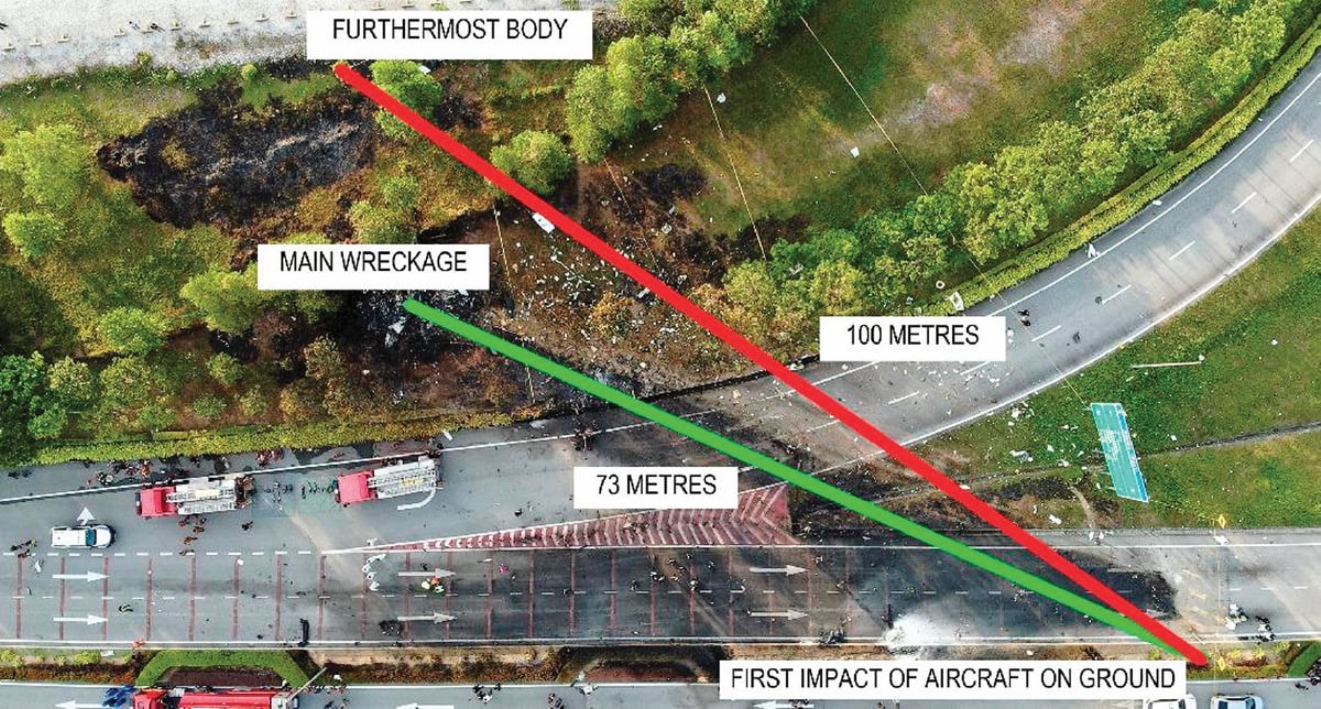 LOKASI nahas pesawat Beechcraft Model 390 (Premier 1), N28JV yang terhempas di Elmina, Shah Alam 
