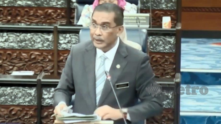 Takiyuddin Hassan di Dewan Rakyat. FOTO petikan siaran langsung RTM