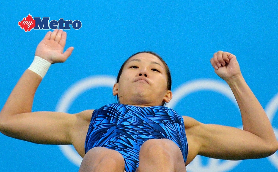 WENDY Ng ketika beraksi dalam acara tiga meter papan anjal di Olimpik Rio 2016. FOTO Bernama