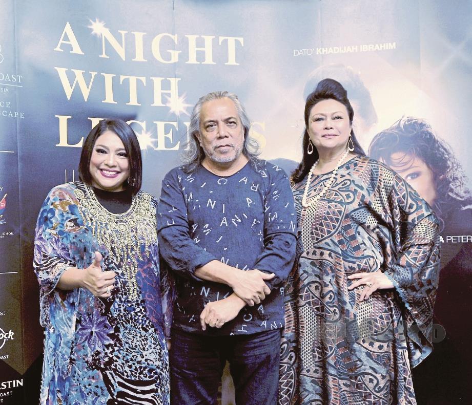FRANCISSCA, Ramli dan Khatijah bakal tampil pada acara A Night With Legends pada 6 Julai depan.
