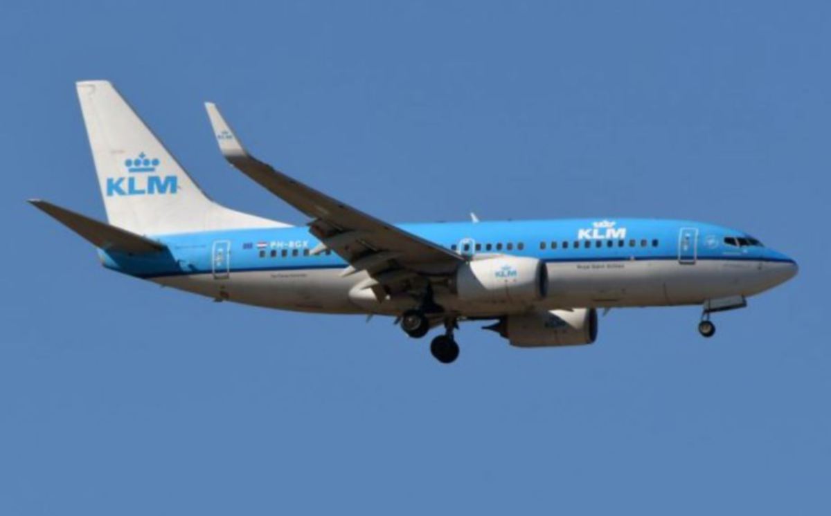 PESAWAT KLM. FOTO fail AFP 