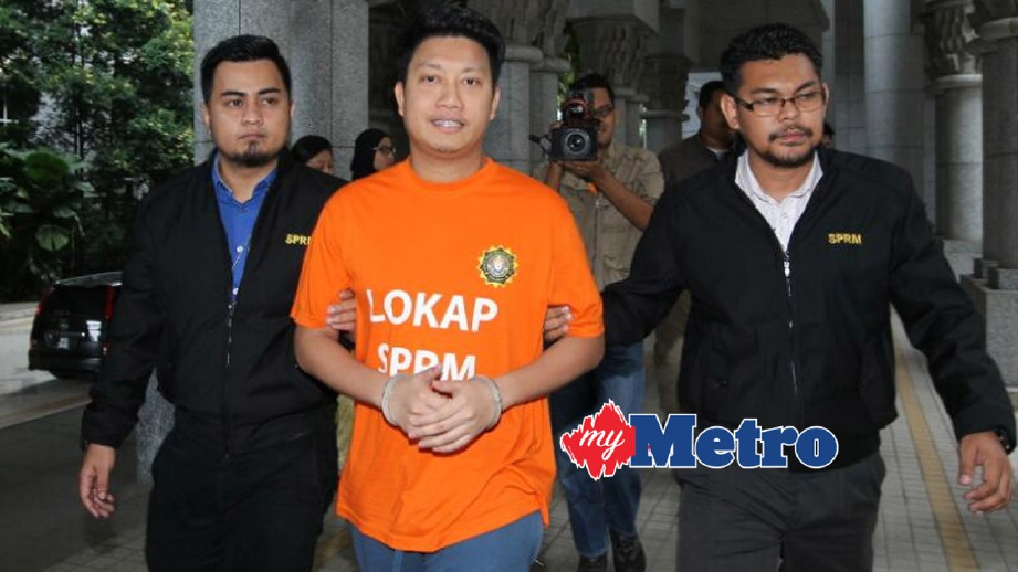 ADAM Rosly tiba di Mahkamah Majistret. FOTO Ahmad Irham Mohd Noor