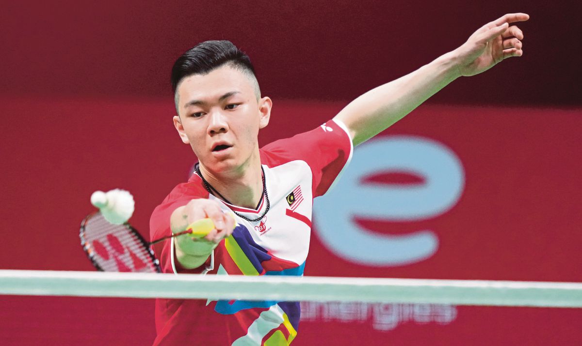 Pemain badminton perseorangan negara, Lee Zii Jia ketika menyertai kejohanan baru-baru ini. FOTO EPA