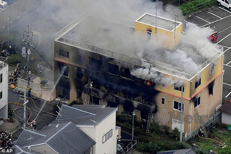 KEBAKARAN di bangunan Kyoto Animation menyebabkan 33 maut. - Agensi