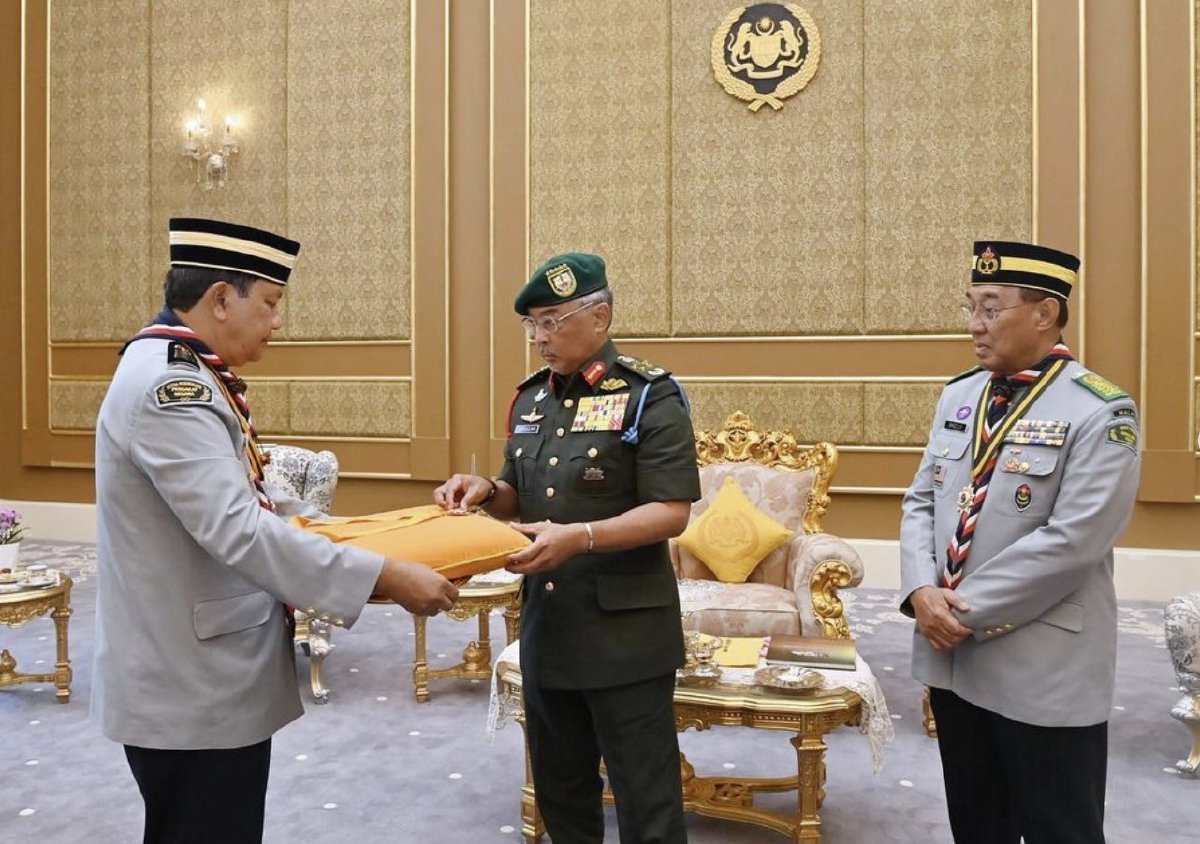 AL-Sultan Abdullah berkena dimasyhur sebagai Penaung Utama Persatuan Pengakap Negara. FOTO Istana Negara.