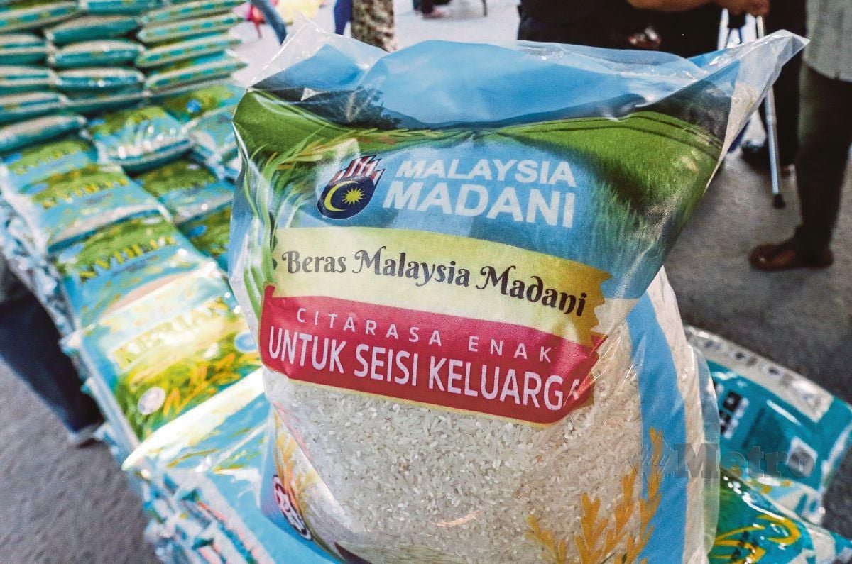 Beras Putih Malaysia Madani. FOTO DANIAL SAAD