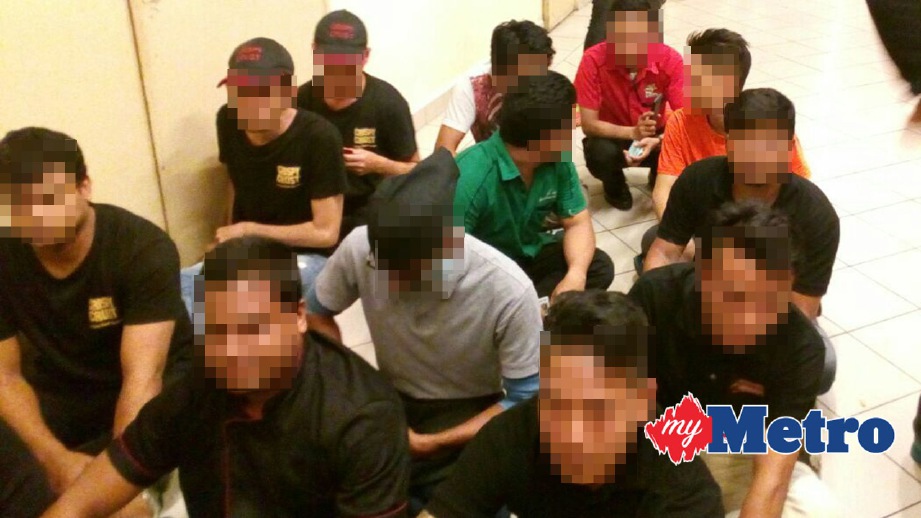 ANTARA pendatang asing tanpa izin yang ditahan. FOTO ihsan Jabatan Imigresen Selangor