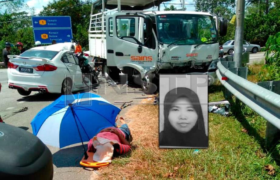  Mariani maut ketika mahu menjemput anaknya pulang dari sekolah. Foto Ihsan Bomba