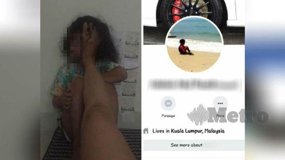 RAKAMAN video dan gambar mengenai kanak-kanak didera yang tular di Facebook. FOTO Facebook