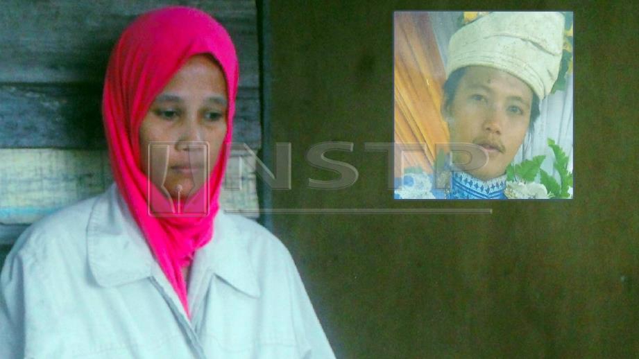 Nadin Juniati berharap kerajaan dapat membantu menyelamatkan suaminya Jari (gambar kecil) dan dua nelayan yang diculik militan Abu Sayyaf. FOTO NSTP