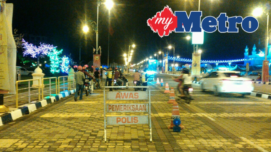  Ops Bersepadu Samseng Jalanan di sekitar Bandaraya Alor Setar dari tengah malam hingga pagi tadi. Foto ihsan PDRM