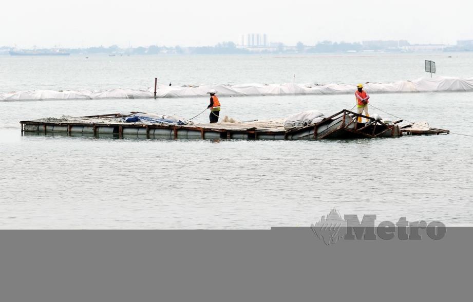 ANTARA projek tambak laut yang telah dilaksanakan di Pulau Pinang. FOTO NSTP  