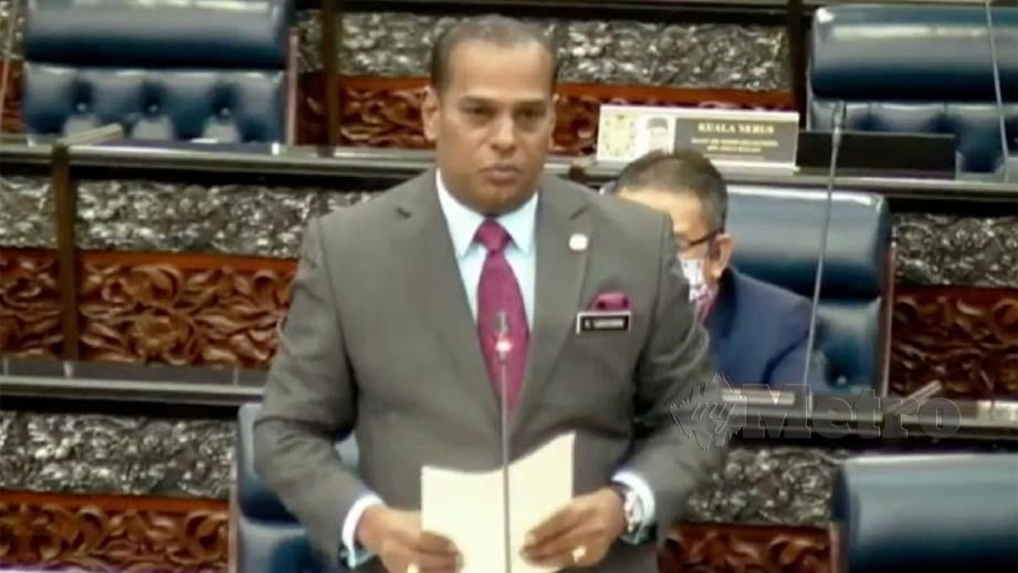 M Saravanan di Dewan Rakyat.