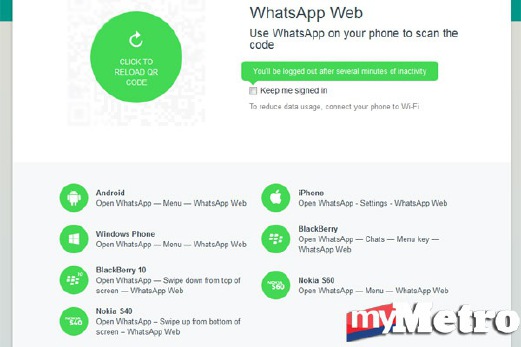 PENGGUNA iPhone kini boleh membaca dan menghantar mesej Whatsapp menggunakan komputer.