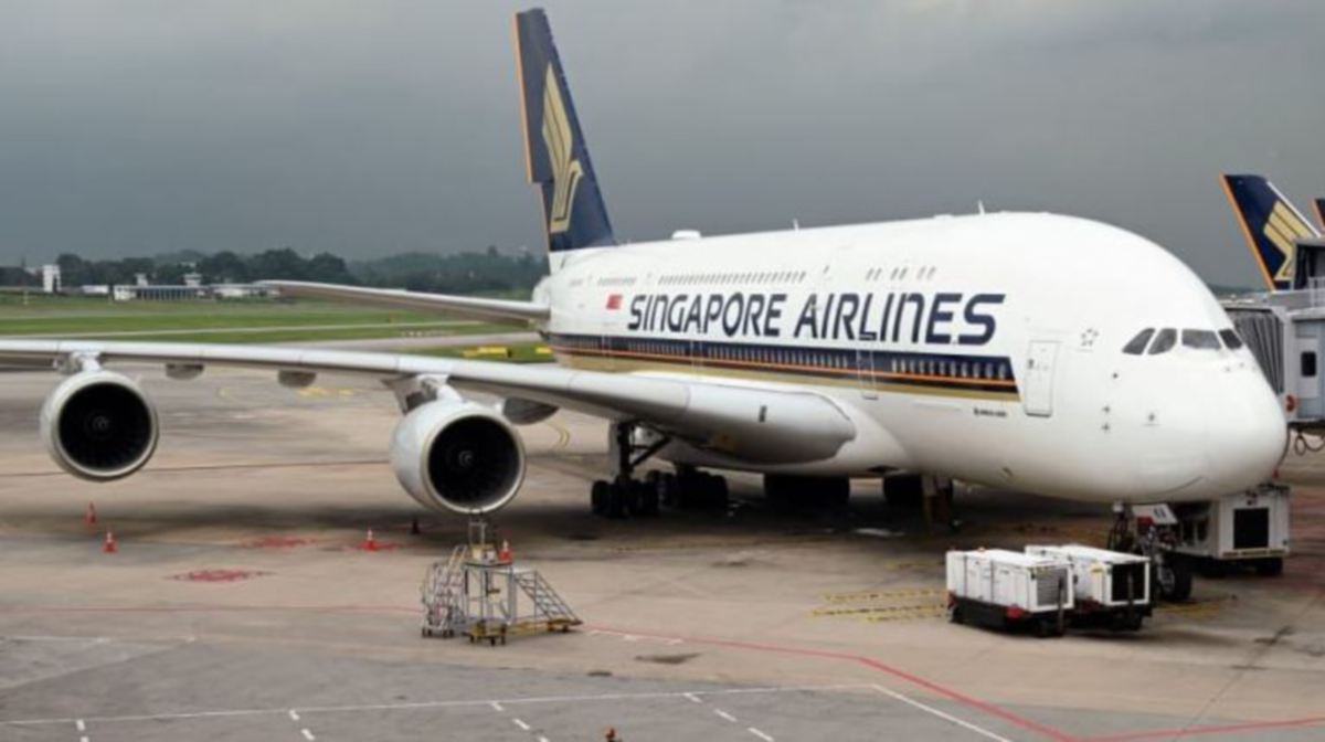 PESAWAT A380 Singapore Airlines. FOTO AFP 