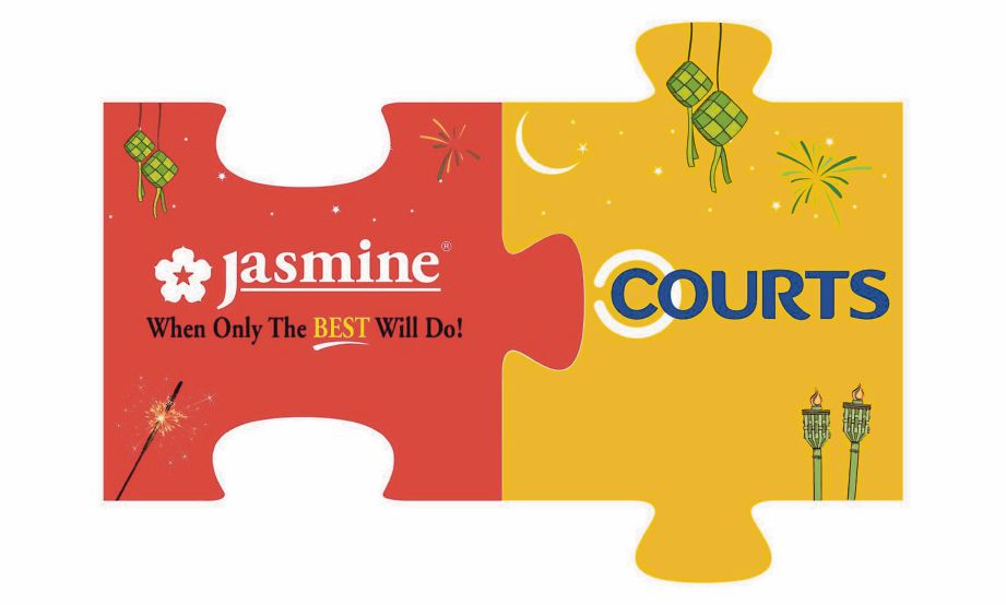 JASMINE dan Courts Malaysia jalin kerjasama lancarkan promosi sempena Aidilfitri. 