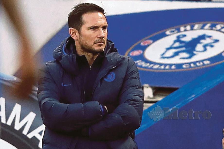 Jurulatih Chelsea, Frank Lampard. FOTO AFP
