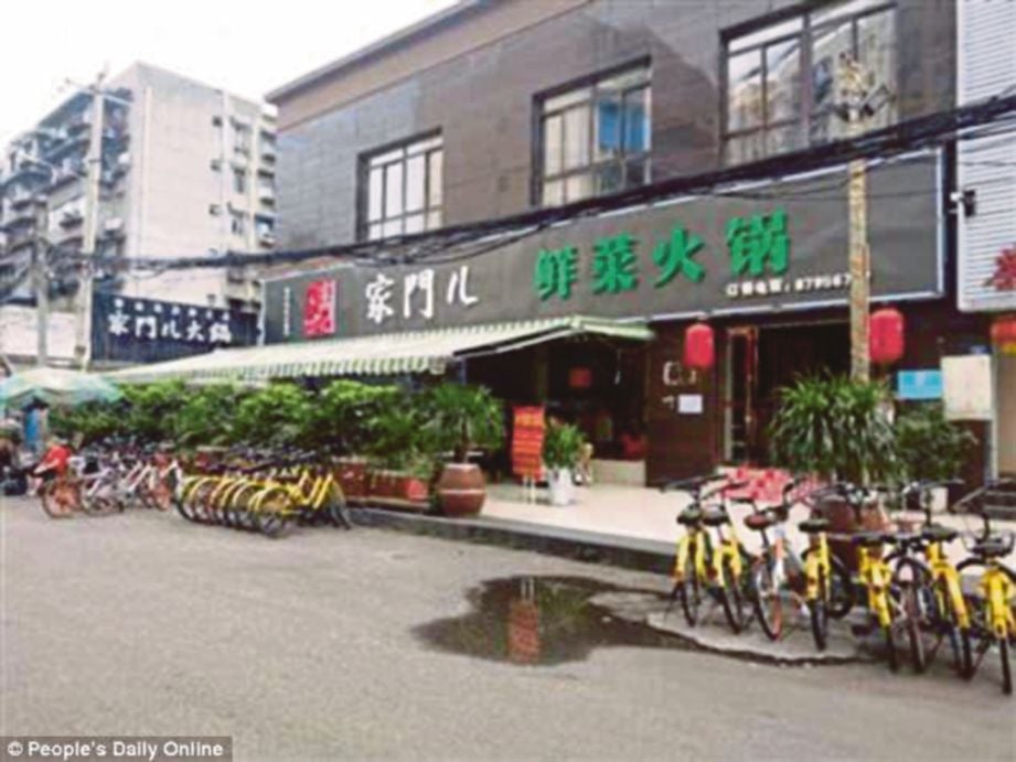 RESTORAN Jiamen’er yang terletak di Chengdu  terpaksa ditutup akibat bankrap selepas menawarkan promosi makan sampai puas. - Agensi