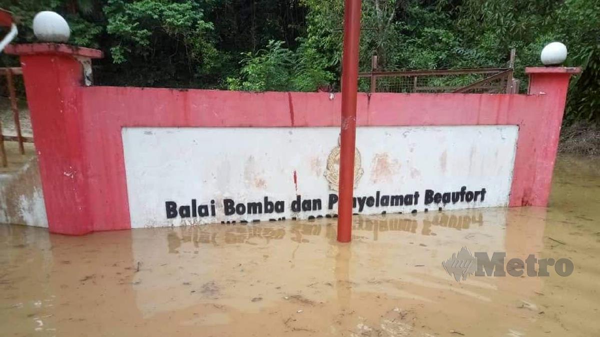 KEADAAN Balai Bomba dan Penyelamat Beaufort Beaufort. FOTO Yun Mikail