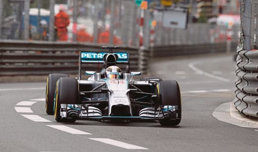 AKSI Hamilton di GP Monaco tahun lepas.