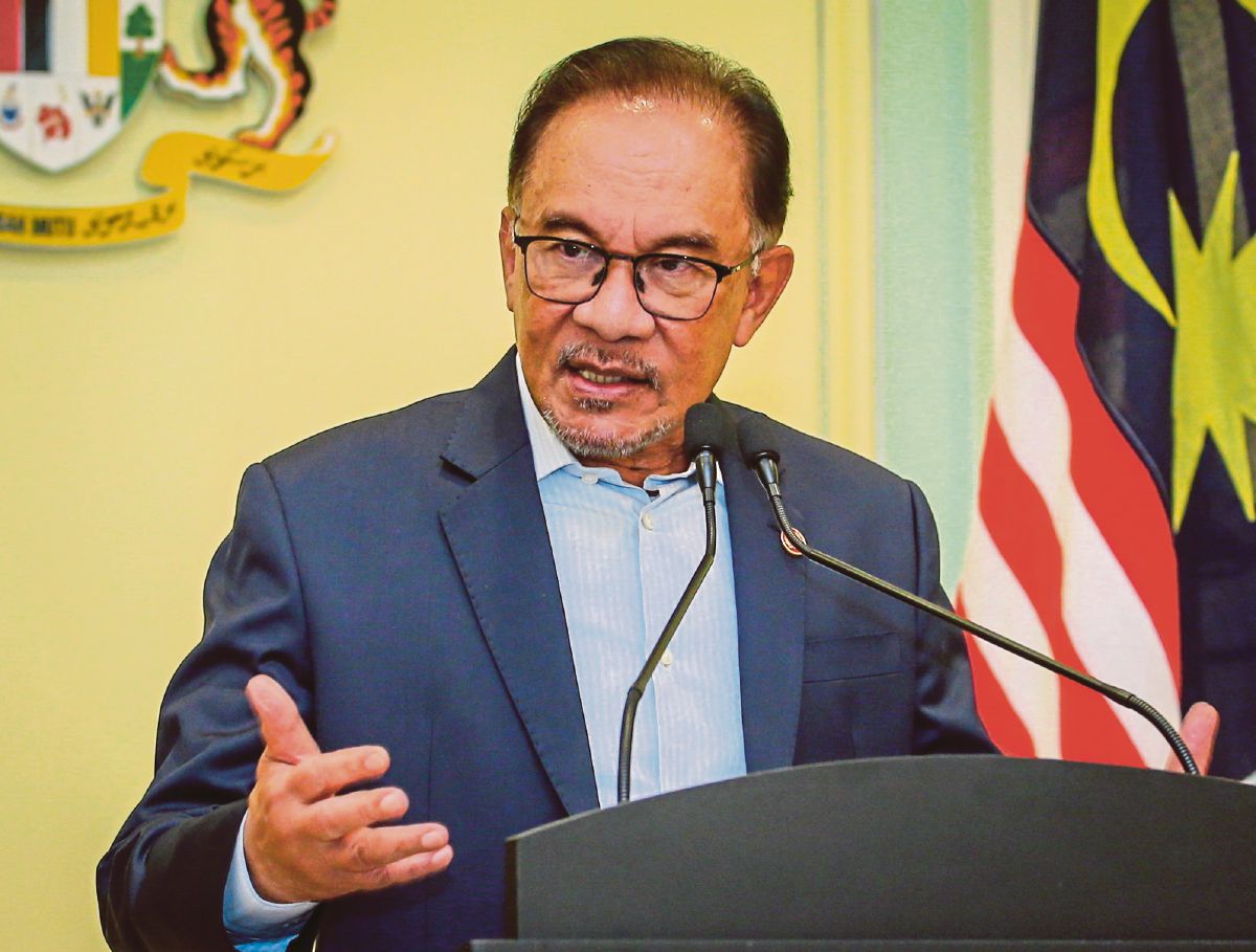 PERDANA Menteri Datuk Seri Anwar Ibrahim. FOTO Arkib NSTP.