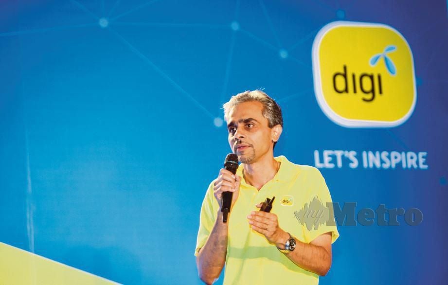 ALBERN berucap pada Media invite Digi Digital Day 2018 di D’House. FOTO Mohd Khairul Helmy Mohd Din