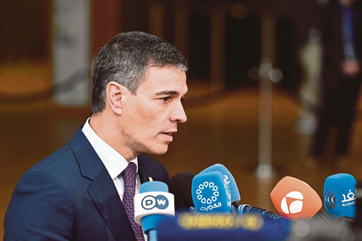 PERDANA Menteri Sepanyol Pedro Sanchez. FOTO AFP.