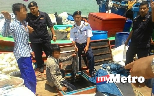 ANTARA nelayan Vietnam yang ditahan. FOTO Syahirah Abdullah