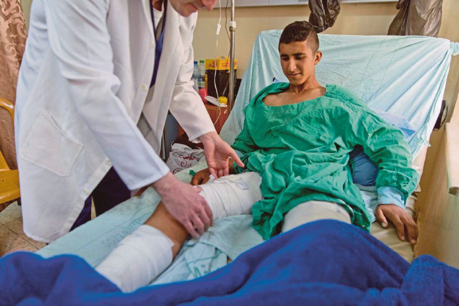 HAJAHJEH menjalani dua pembedahan di sebuah hospital dekat Baitiullaham. FOTO Agensi