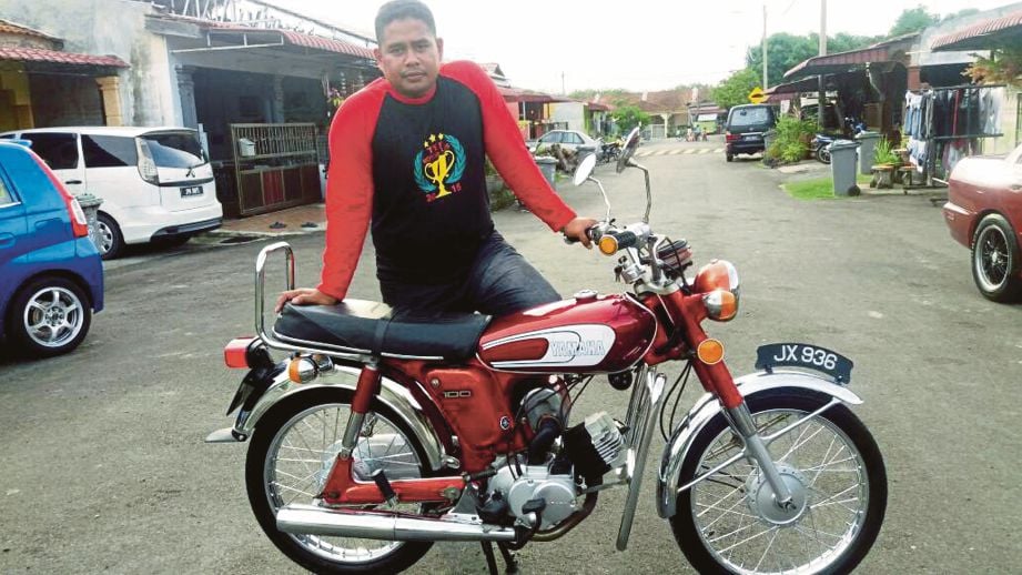 MOTOSIKAL YB100 milik Mohd Shahrul.