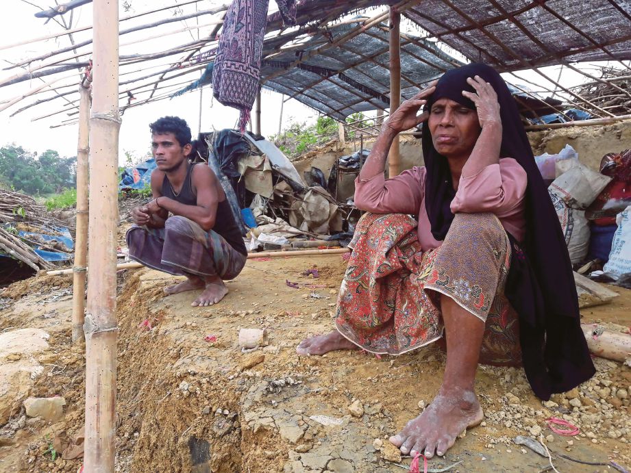 GAMBAR fail menunjukkan pelarian Rohingya di Cox’s Bazar, Bangladesh. - AFP  