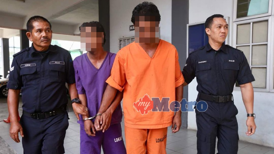 DUA beradik ditahan reman selama tujuh hari di Mahkamah Majistret Kota Bharu. FOTO Zaman Huri Isa