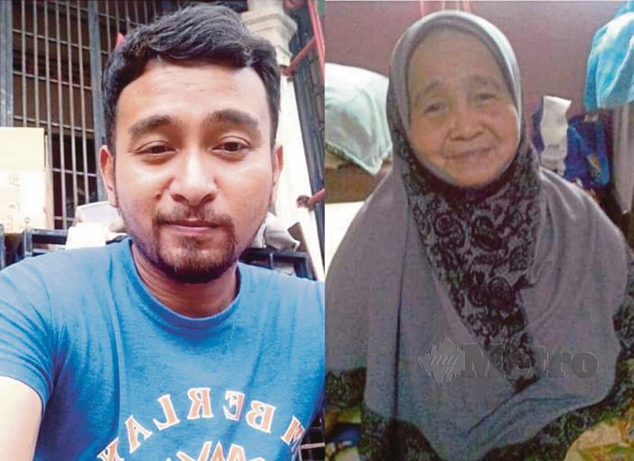 NIK Mohd Hasnul (kiri) dan ibunya Tuan Bidah terpisah dengan Hassan sejak 33 tahun lalu. 