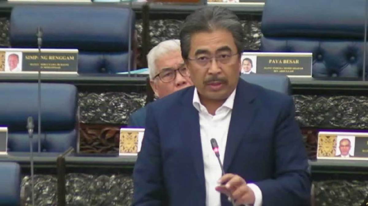 JOHARI di Dewan Rakyat. FOTO YouTube Parlimen Malaysia