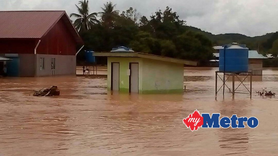 KEADAAN banjir di Kampung Kipaliu, Sook, Keningau. tamat. FOTO Mohd Ruzaini Zulkepli