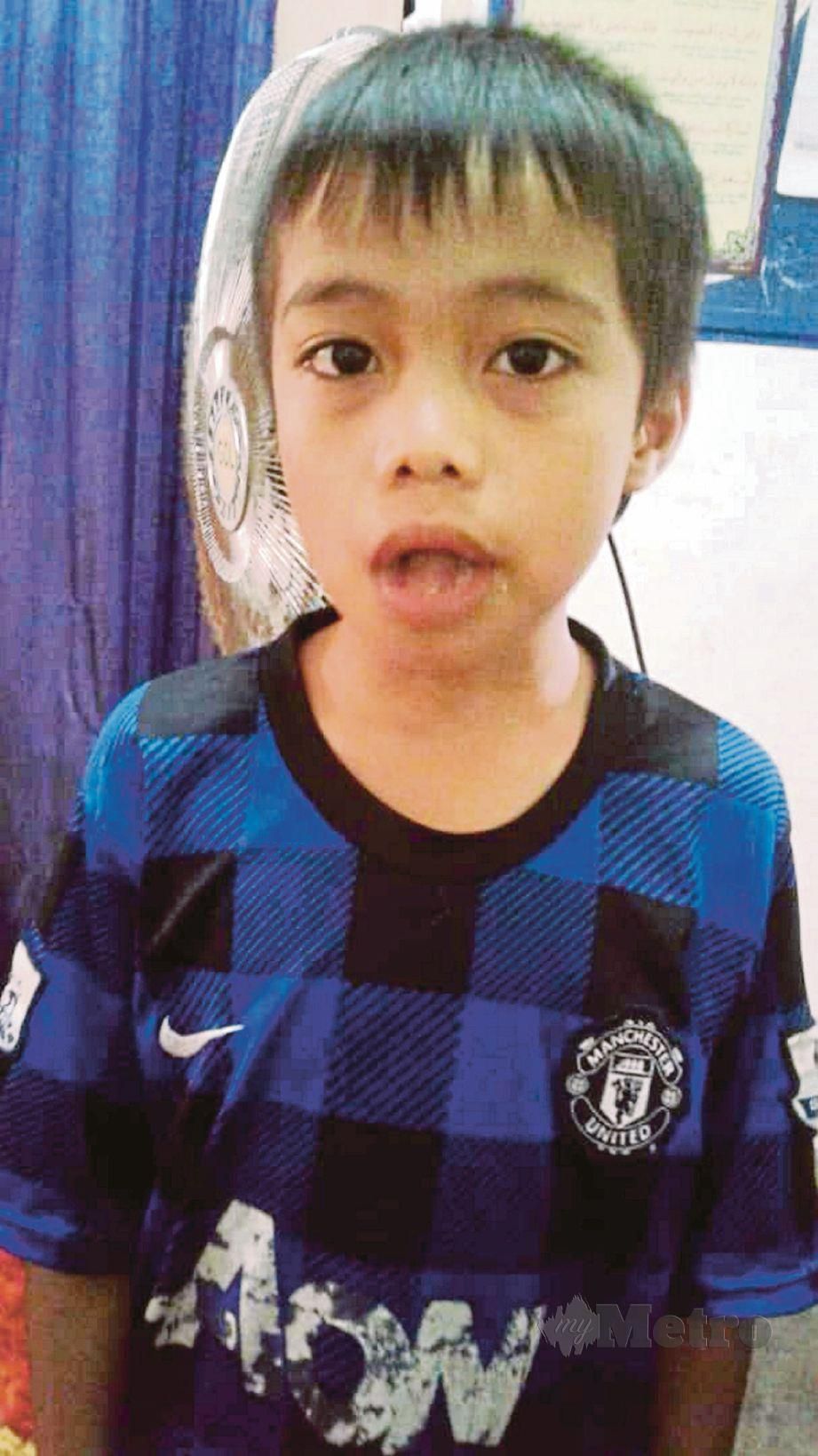MUHAMMAD Zahiruddin Putra Mohd Fauzi, 8, dilaporkan hilang selepas keluar dari rumahnya di Bandar Seri Putra, Kajang, semalam, turut dihebahkan melalui Nur Alert. FOTO/EMAIL