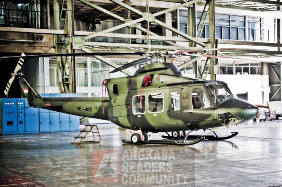 GAMBAR fail, sebuah helikopter Bell 412 EP milik tentera Indonesia. - Agensi 