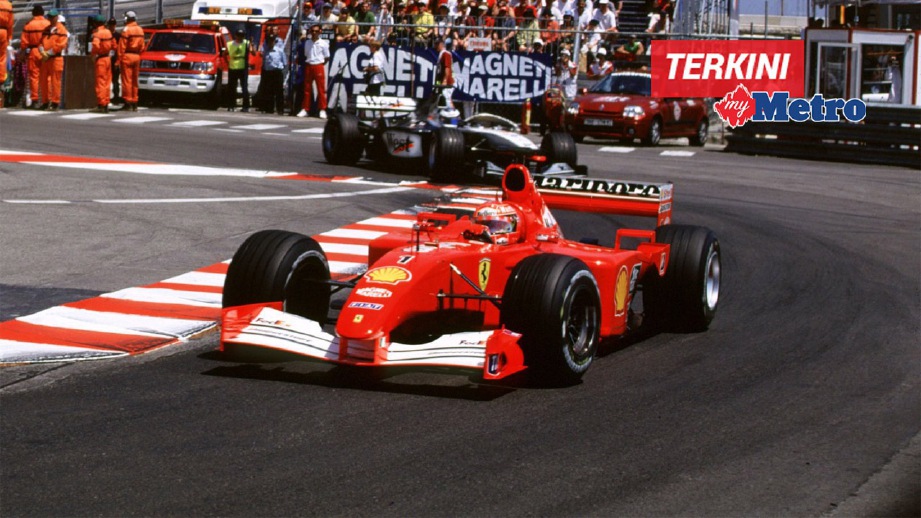 KERETA F1 dipandu Michael Schumacher yang bakal dilelong. FOTO Sotheby's