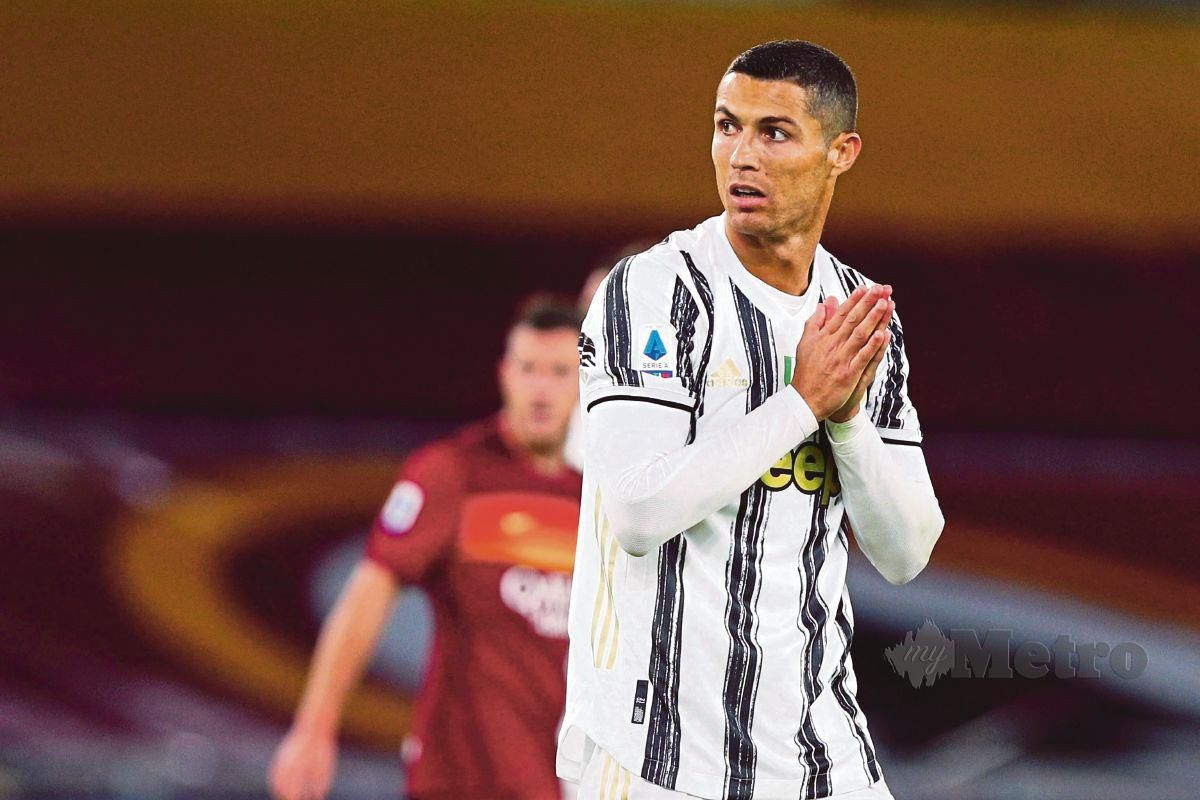 Ronaldo belum pasti diturunkan dalam Juventus berdepan Barca. FOTO Agensi