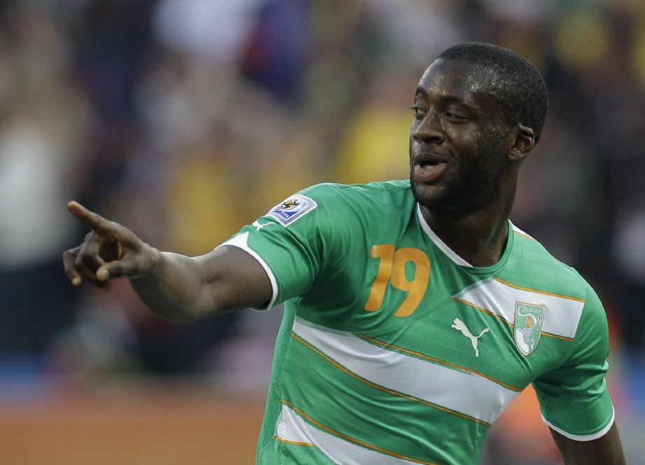 YAYA Toure menyatakan dia tidak akan bermain buat Ivory Coast ketika rehat tugasan antarabangsa kerana ‘alasan keluarga’. - Foto AP