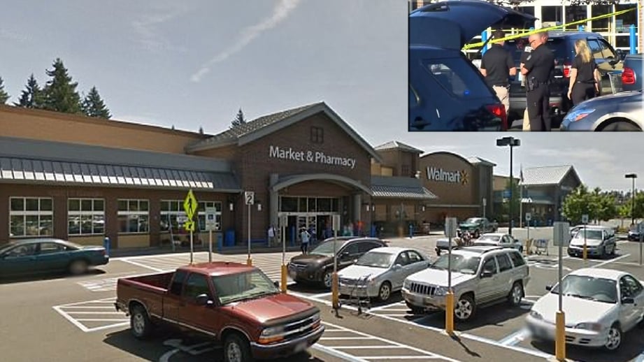Tempat kejadian berlaku tembakan di Walmart Tumwater. FOTO Google/WFLA  