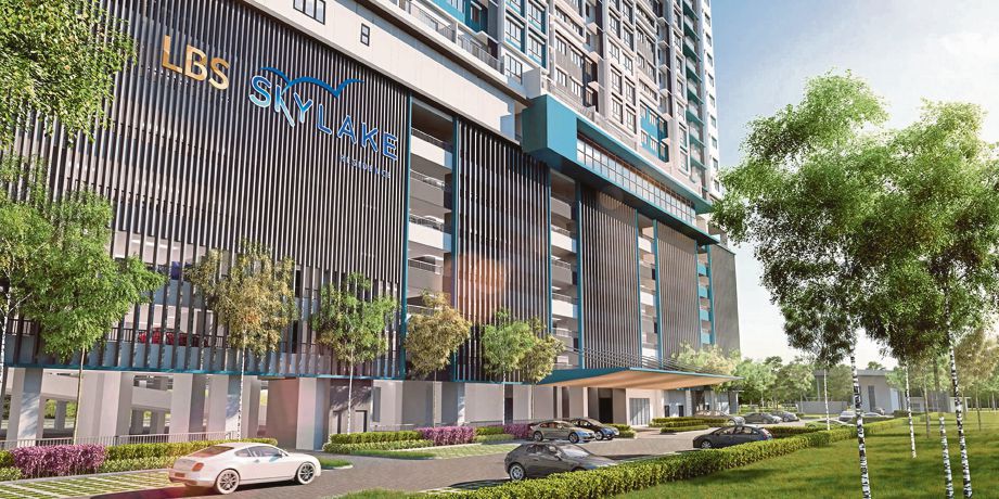 PROJEK hartanah kediaman jenis pangsapuri servis LBS SkyLake Residence bakal siap dibina pada Ogos 2021. 