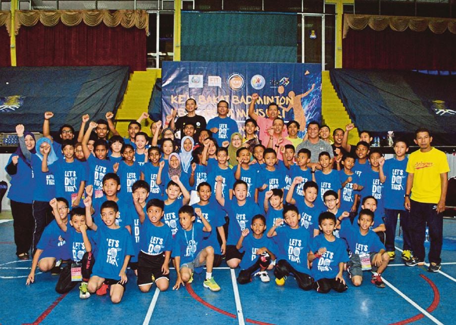 PESERTA Kem Bakat Badminton KBS Negeri Selangor.