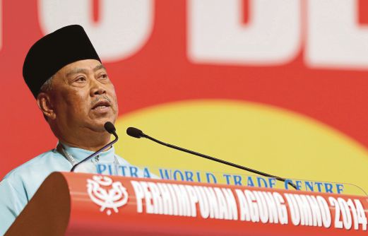 Muhyiddin  menggulung perbahasan pada hari terakhir  Perhimpunan Agung Umno 2014.