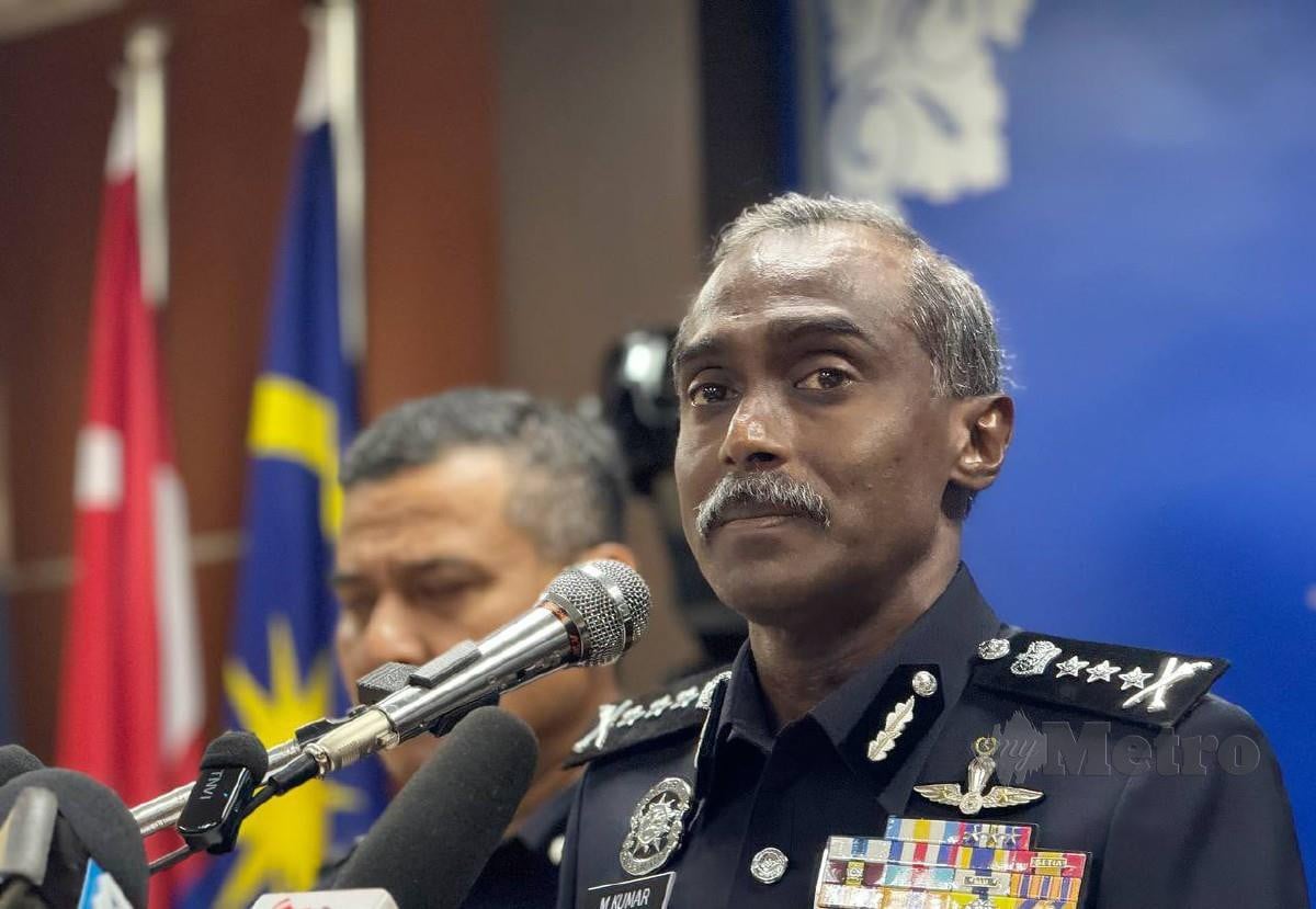 KETUA Polis Johor, Komisioner M Kumar. FOTO Arkib NSTP