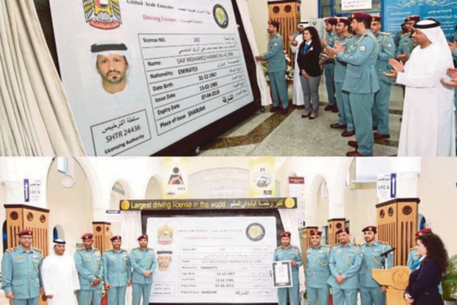 SAIF merasmikan lesen memandu terbesar di dunia di Sharjah. - Agensi