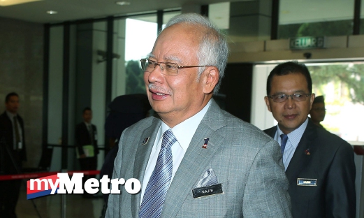 PERDANA Menteri, Datuk Seri Najib Razak tiba di Sidang Dewan Rakyat Bangunan Parlimen. FOTO Yazit Razali