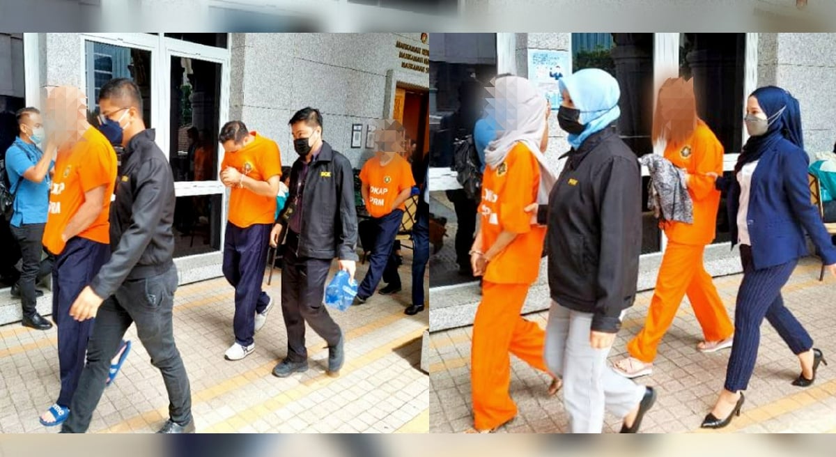 SUSPEK dibawa ke Mahkamah Majistret untuk perintah tahanan reman. FOTO Ihsan SPRM.