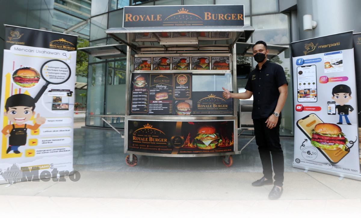 Lahir usahawan burger tanpa modal